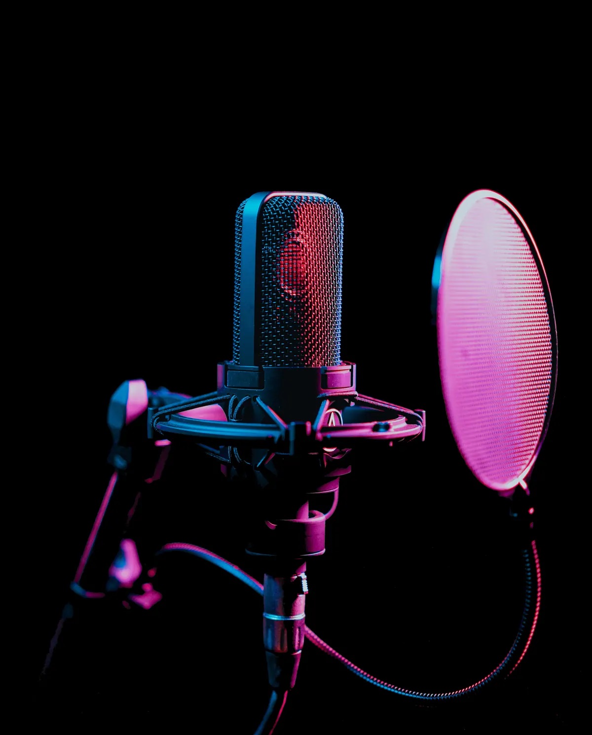 Microphone ready for a session